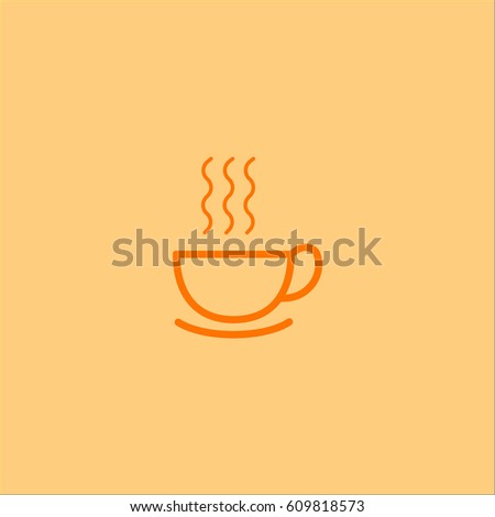 hot drink, steam, icon