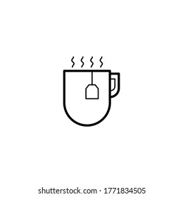 hot drink, tea icon vector illustration
