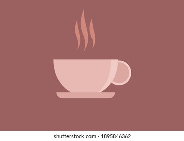 hot drink vector fits into a product icon