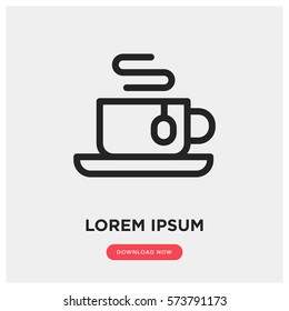 Hot drink vector icon