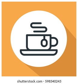 Hot drink vector icon