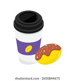 Hot Drink Vector style icon. Eps 10 file
