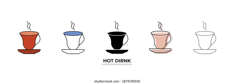 Hot drink vector type icon