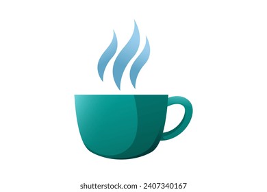 Diseño de pegatinas de invierno de bebida caliente