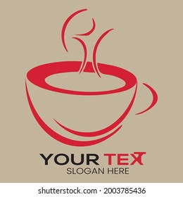 Hot drinks coffee graphic menu concept design template 