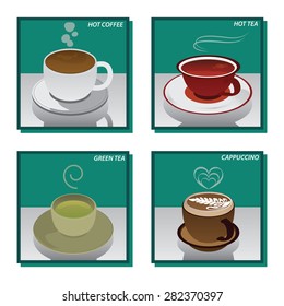 Hot Drinks Coffee Tea and Green Tea