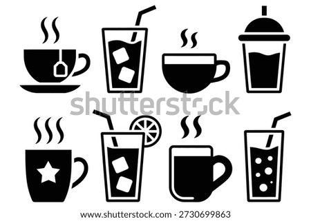 Hot drinks cold drinks beverages coffee