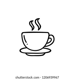 Hot drinks. Cup of coffee.