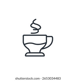 coleção de ícones de bebidas quentes . estilo de design com fundo
