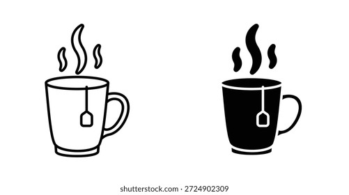 Design gráfico ícone de bebidas quentes. Ilustrações de ícone de vetor