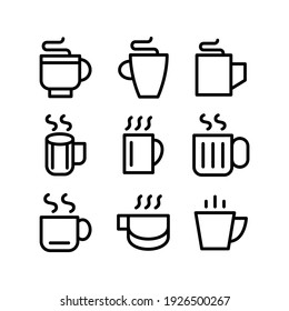 hot drinks icon or logo isolated sign symbol vector illustration - Collection of high quality black style vector icons
