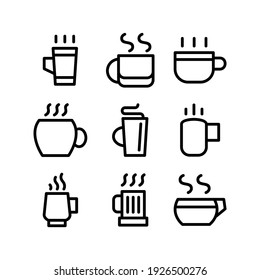 hot drinks icon or logo isolated sign symbol vector illustration - Collection of high quality black style vector icons
