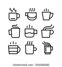 hot drinks icon or logo isolated sign symbol vector illustration - Collection of high quality black style vector icons
