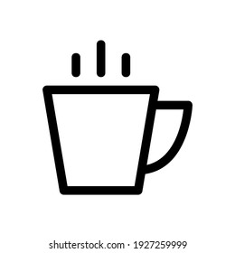 icono de bebidas calientes o logotipo símbolo de signo aislado ilustración vectorial de alta calidad estilo negro iconos vectoriales
