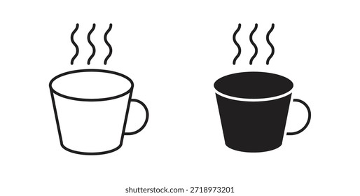 Hot drinks icon. Symbol, logo illustration. graphic icon set