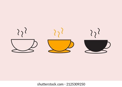hot drinks  icons  symbol vector elements for infographic web