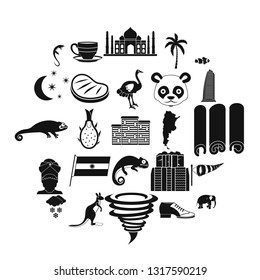 Hot edge icons set. Simple set of 25 hot edge vector icons for web isolated on white background