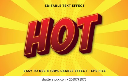 Plantilla de efecto de texto editable en caliente con estilo abstracto para marca comercial y logotipo de empresa