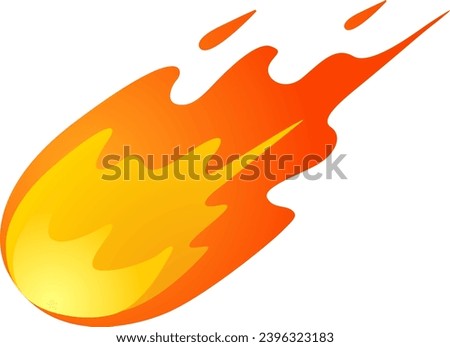 Hot Falling Fireball and Comet emoji icon