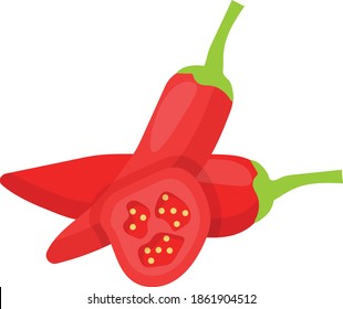Hot and Fiery Vector color Icon Design, Chilaca Peppers Concept, Mexican culture symbol on White background, Customs and Traditions Signs, cinco de Mayo federal holiday elements