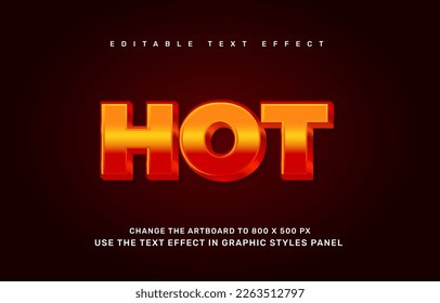 Hot fire editable text effect template