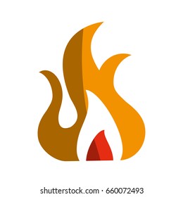 Hot fire flame