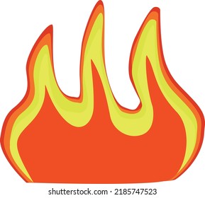 ilustración vectorial de icono de fuego caliente para logotipo, etiqueta o etiqueta