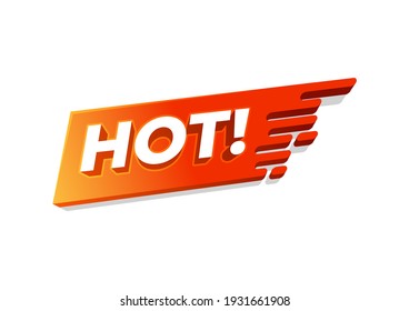 Hot fire sign, promotion fire banner, price tag, hot sale, offer, price.