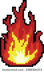 Hot fireful colour pixles look beautiful 