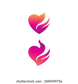 Hot flame fire vector icon illustration design template