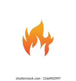 Hot flame fire vector icon illustration design template