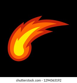 Hot Flame Fireball vector cartoon