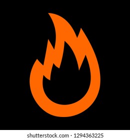 Hot Flame Fireball vector cartoon