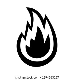 Hot Flame Fireball vector cartoon