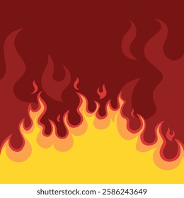 hot flame that is spreading. The heat of the fire blaze. Flame background illustration graphic resources.