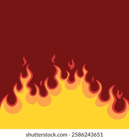 hot flame that is spreading. The heat of the fire blaze. Flame background illustration graphic resources.