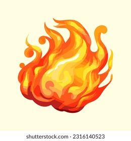 Flammen, die 3D-Detailgrafik brennen