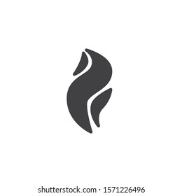 Hot flaming vector icon. Bonfire filled flat sign for mobile concept and web design. Fire flame glyph icon. Symbol, logo illustration. Vector graphics