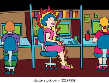 hot flash office