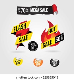 Hot Flash Sale Banner Tag Design Collection