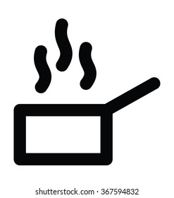 Hot Food Bold Line Vector Icon