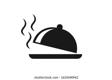 Hot Food Dish icon vector 