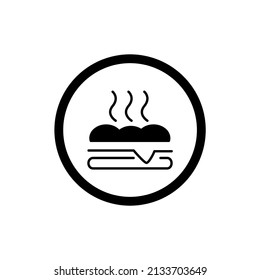 hot food icons  symbol vector elements for infographic web