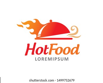 Hot Food logo symbol or icon template