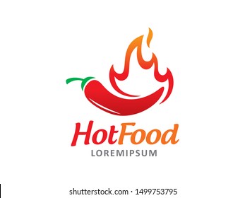 Hot Food logo symbol or icon template