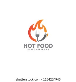 Hot Food Logo Vector