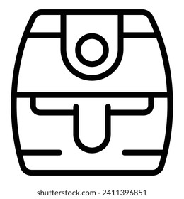 Hot food machine icon outline vector. Appliance cook. Healthy hot