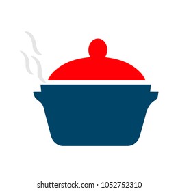 hot food pot illustration - cooking pan object