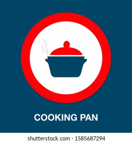 hot food pot illustration - cooking pan object