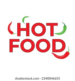 The "Hot Food Spice" logo is a dynamic design featuring an abstract chili pepper intertwined with other spices, symbolizing diverse flavors. Energetic typography with warm lettering complements.